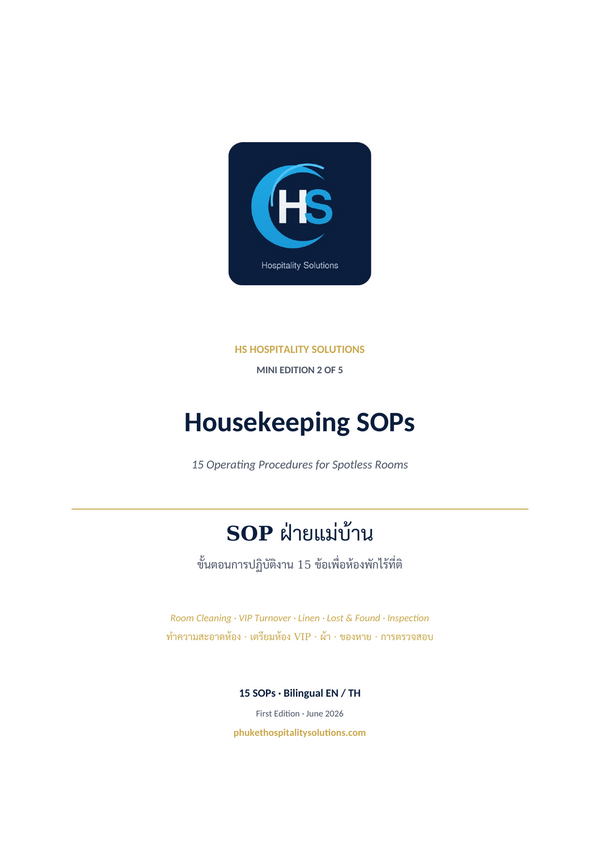 Housekeeping SOPs cover