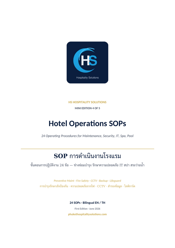 Hotel Operations SOPs cover