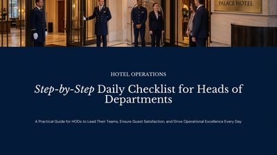 Daily Checklist for Heads of Departments cover